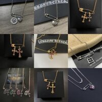 Chrome Hearts  Vòng cổ/ Vòng cổ mặt dây chuyền hình chữ thập hợp thời trang bằng bạc 925 111