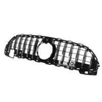 Chrome Silver GTR Style Front Grille Car Grill With Camera For Mercedes for Benz C class W206 2022