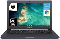 Chromebook 14 chống tràn ASUS mới nhất, Phiên bản giáo dục, STD quân sự 810G, Intel N3350, RAM 4GB, 160GB (32GB eMMC+Thẻ 128GB), WiFi, Bluetooth, Webcam, Màu Xanh Đậm, Hệ điều hành Chrome OS, JVQ MP