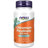 Chromium Picolinate 200mcg Now Trị Tiểu Đường