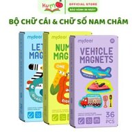 Chữ cái và chữ số nam châm cho bé Mideer Letter Magnets - Number Magnets