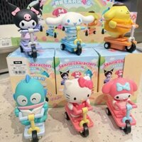 Chú chó con Sanrio chính thức, hộp mù dễ thương, quà tặng Hello Kitty, tượng nhỏ thời trang, đồ chơi di động để bàn