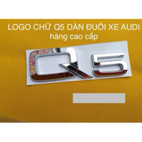 chữ dán đuôi xe AUDI Q5 dán thân xe