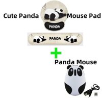 Chủ Đề Gấu Trúc Dễ Thương Im Lặng Chuột Không Dây Mỏng Di Động Chuột Thoải Mái Miếng Lót Cổ Tay Chuột Miếng Lót Chuột Cho PC Laptop