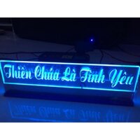 Chữ điện " Thiên Chúa là tình yêu" _ Chữ điện trang trí bàn thờ Công giáo (kích thước:30cm,40cm,50cm..)