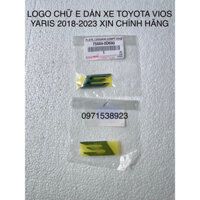 CHỮ E DÁN XE TOYOTA VIOS YARIS 2018-2023 XỊN CHÍNH HÃNG 75444-0D690