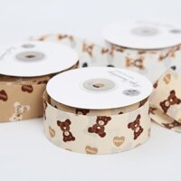 Chữ Gấu Hàn Quốc, Vải Nơ Ruy Băng DIY Chất Liệu Handmade Phụ Kiện Tóc Bao Bì Sợi Ruy Băng Webbing