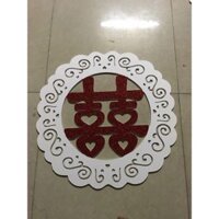 Chữ hỷ đại trang trí gia tiên