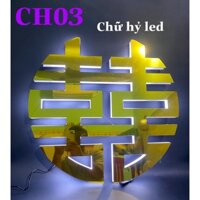 chữ hỷ led