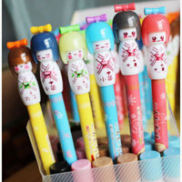 Chữ Ký Bút Màu Vải Hoạt Hình Hàn Quốc Bút Máy Đen 0.38 Randy 317PEN Búp Bê Dễ Thương Gel Bút Văn Phòng Phẩm 6
