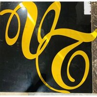 Chữ Lồng Tên 60cm Cô Dâu Chú Rể Theo Yêu Cầu Alu Gương Vàng - Alu Đỏ Tươi, Trang trí đám cưới, backdrop, xe hoa