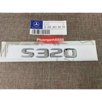 Chữ s320 mercedes , Tem xe s320 mercedes , Logo s320 amg