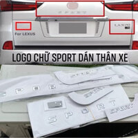 chữ SPORT dán thân xe LEXUS LX570 S
