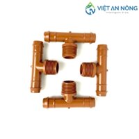 Chữ tê ren ngoài 21mm ra ống 17 KRain  Mỹ 100 nhựa POM cao cấp