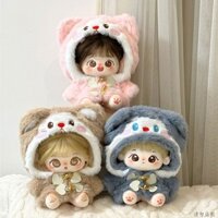 💌Chú thỏ dễ thương màu hồng [quà tặng ngẫu nhiên 1 váy] cho búp bê Cotton doll 20cm DIY