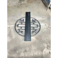 Chữ thọ thép hộp mạ kẽm tròn 1.2m
