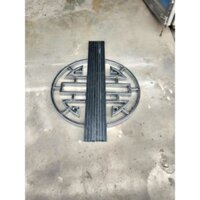 Chữ thọ thép hộp mạ kẽm tròn 1.2m
