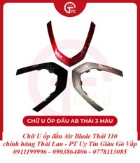 Chữ U Ốp Đầu Air Blade Thái 110 Fi 2009 - 2010 Chính Hãng Thái Lan