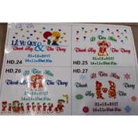 Chữ xốp kim tuyến trang trí ngày cưới, sinh nhật