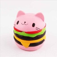 (chú ý)Squishy Hamburger Mèo Hồng10 cm  - shopee.vn/tamtrangtoanthan