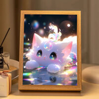 ✨✨Chữa Bệnh Mèo Con Chiếu Sáng Tranh Tùy Chỉnh Ảnh Tự Làm Dạ Quang Tranh Không Khí Đèn led Đèn Ngủ Trang Trí Quà Tặng Sinh Nhật 25.3.24