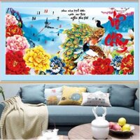 (Chưa đính ,không khung kính) Tranh thêu chữ thập Phật tổ MXJ0020 Tranh đá vợ chồng HD134