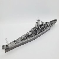 Chưa Ráp Mô Hình Thép 3D Tàu Chiến Piececool Thiết Giáp Hạm Hải Quân Mỹ USS Missouri BB63 Battleship