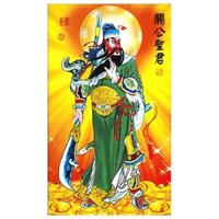 (chưa thêu,không khung kính) Tranh thêu chữ thập Quan công HQ0069