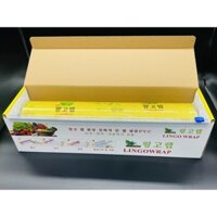 Chuẩn (45cmx500m) - Màng bọc thực phẩm tự hủy sinh học LINGOWRAP 45cm L620-Hộp (45cmx500m)