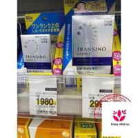 Chuẩn Auth- [Auth-date new] Hộp đựng viên uống Transino White C Primium 90/180v Nhật bản