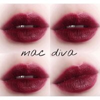 [CHUẨN AUTH] Son thỏi lì Mac Diva MAC 603 Diva màu đỏ rượu siêu cá tính son Mac Cosmetics Diva lipstick