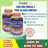 [CHUẨN CHÍNH HÃNG] Viên dầu omega 3 Pure Alaska Omega3 100% natural 333mg EPA - DHA giúp giảm căng thẳng mệt mỏi Nhật