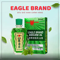 [CHUẨN EAGLE BRAND] Dầu gió xanh chính hãng - EAGLE BRAND 24ML, 2 nắp chuẩn SINGAPORE 100%