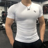 [CHUẨN FORM, CHUẨN MẪU] áo thun thể thao body nam, cổ tròn tay ngắn, tập gym, cotton lạnh