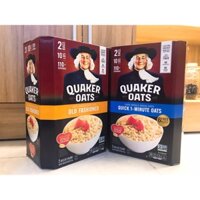 [CHUẨN MỸ] Hộp 4.53kg Yến Mạch Quaker Oats Quick 1 Minutes Hạt Cán Dẹt Giảm Cân Ăn Kiêng