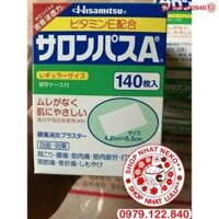 (Chuẩn Nhật)  Miếng cao dán giảm đau Salonpas 140 miếng Nhật nội địa _lulushop