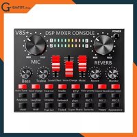 (chuẩn phòng thu) Sound card V8,V8S,V8S+ cao cấp có kết nối không dây bluetooth dành cho míc thu âm, hàng đẹp GiatotHN