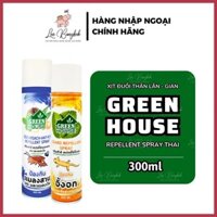 [CHUẨN THÁI] Chai Xịt Đuổi, Diệt Thằn Lằn Green Hosue Lizard Repellent Spray Hương Bạc Hà Thái Lan 300ml