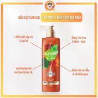 [Chuẩn Thái] Dầu Gội Sunsilk Natural Bio Active Tea Tree & Mint 380ml chăm sóc tóc dầu, giảm gàu