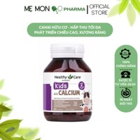 [Chuẩn Úc] Healthy Care Kids Milk Calcium - Canxi Sữa Dạng Viên Nhai Giúp Bé Phát Triển Xương Và Răng (Lọ 60 Viên)