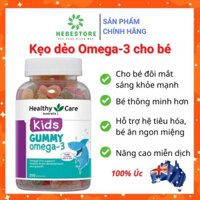 (Chuẩn Úc) Kẹo dẻo Gummy Omega-3 Healthy Care 250 viên cho bé