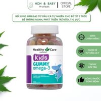 [Chuẩn Úc] Kẹo Dẻo Healthy Care Kids Gummy Omega-3 (Lọ 250 viên) - Tăng Thị Lực Phát Triển Trí Não