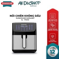 [CHUẨN XUẤT MỸ] Nồi chiên không dầu 6L Sunhouse SHD4087 dung tích 6L | CHÍNH HÃNG 100%