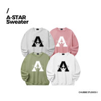 CHUBBIE © A-STAR Sweater - Áo Sweater in chữ A, chất liệu nỉ bông, form xuông rộng unisex