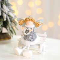 Chúc Mừng Giáng Sinh Thiên Thần Búp Bê Mặt Dây Chuyền Ông Già Noel Búp Bê Trang Trí Trẻ Em Đồ Chơi Sáng Tạo