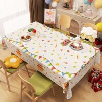 Chúc Mừng Sinh Nhật Khăn Trải Bàn Không Khí Tiệc Chủ Đề Trang Trí Vải Trang Trí Trẻ Em Đầu Tiên Sinh Nhật Cảnh Khăn Trải Bàn 2.27