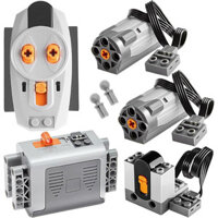Chức năng điện 5 trong 1 Bộ động cơ Technic Motor STEM Khối xây dựng Đồ chơi cho MOC Technic-Parts Khối xây dựng Đồ chơi