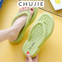 CHUJIE dép sandal nữ dép quai ngang dép đế cao dép xỏ ngón nữ dép kiểu nữ  Cổ điển Bền Chống bám bụi Phối màu tinh tế B29G01M 36Z240904