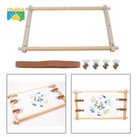 chulisia Giá Đỡ Khung Khâu Gỗ Di Động Có Thể Điều Chỉnh Khung Thêu Chữ Thập Cuộn Khung Dụng Cụ Chuyên Nghiệp