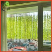 Chùm cúc tần ấn độ nhân tạo 5 nhánh lá xanh mát dài 1m trang trí ban công, cửa, mái hiên, trần nhà